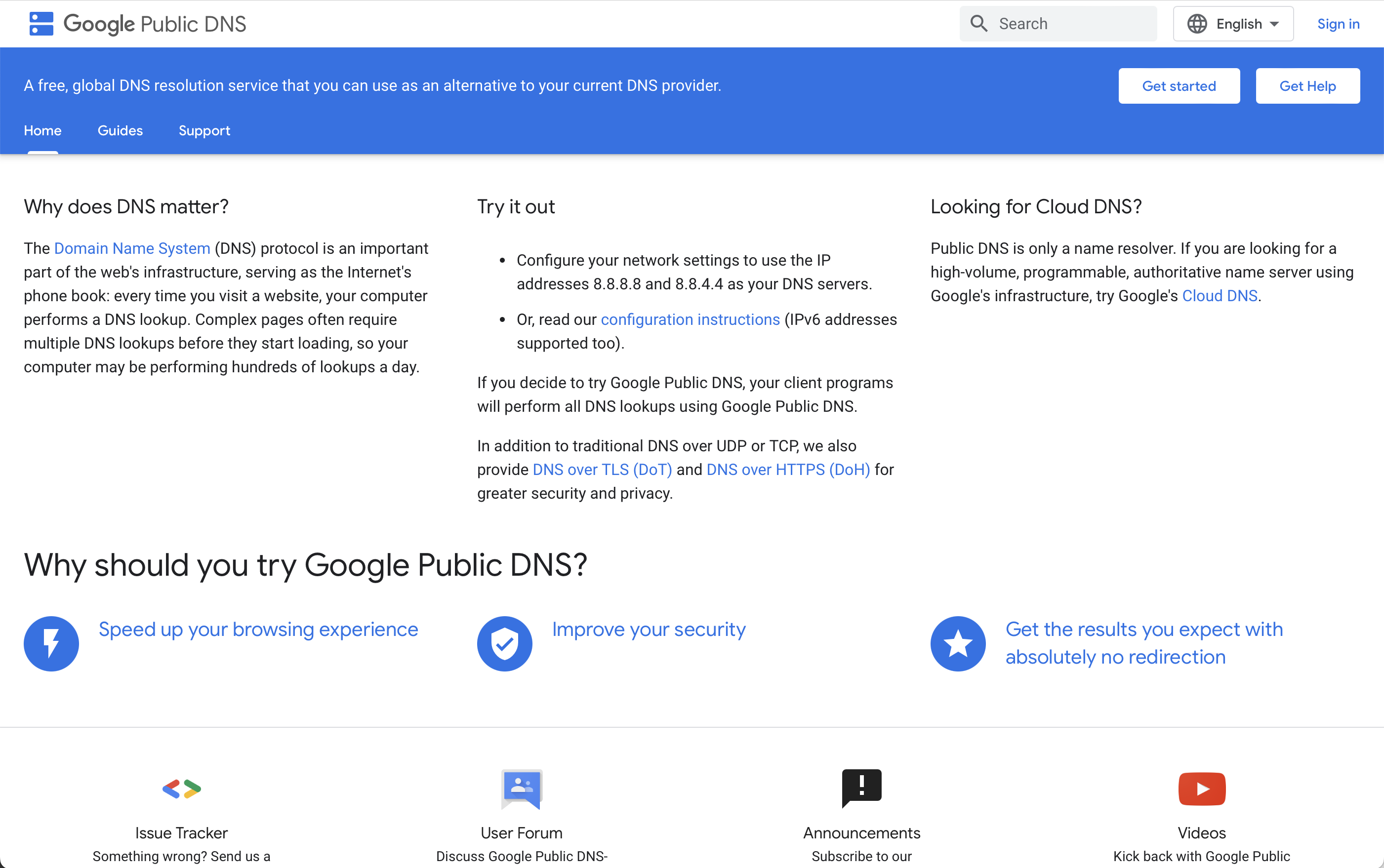 google public dns